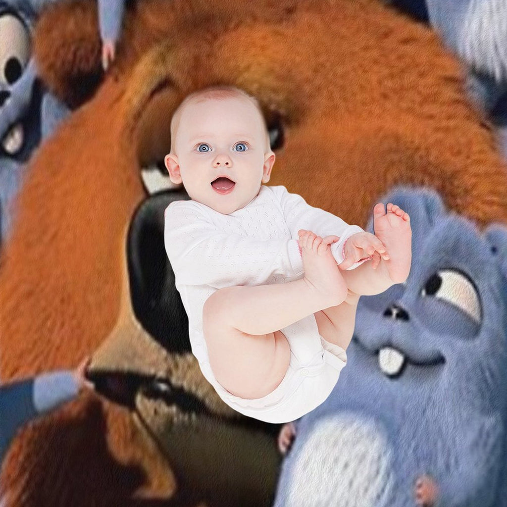 Grizzy And The Lemmings Eco-conscious Throw Blanket