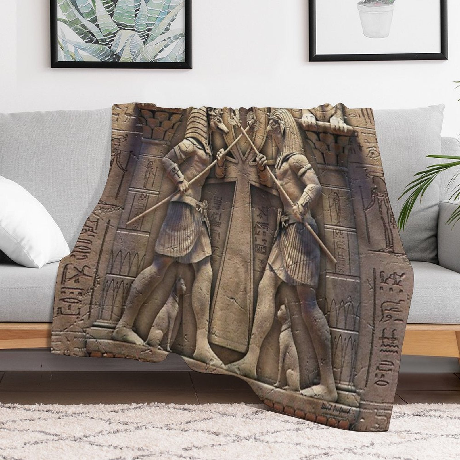 Egyptian Gods Versatility Throw Blanket