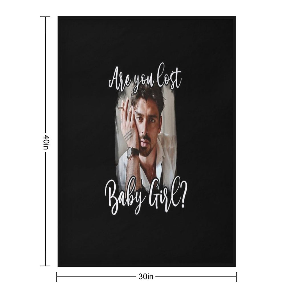 Are You Lost Baby Girl Cute Funny Netflix 365 Dni Days Massimo Movie Laura Poland Plush Throw Blanket