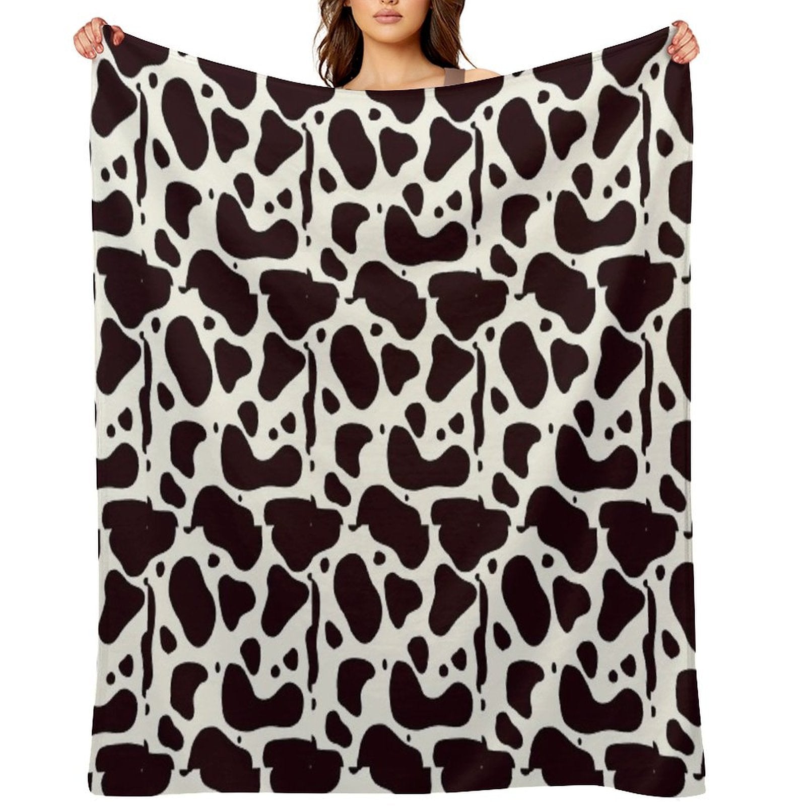 Cow Print Lightweight Throw Blanket