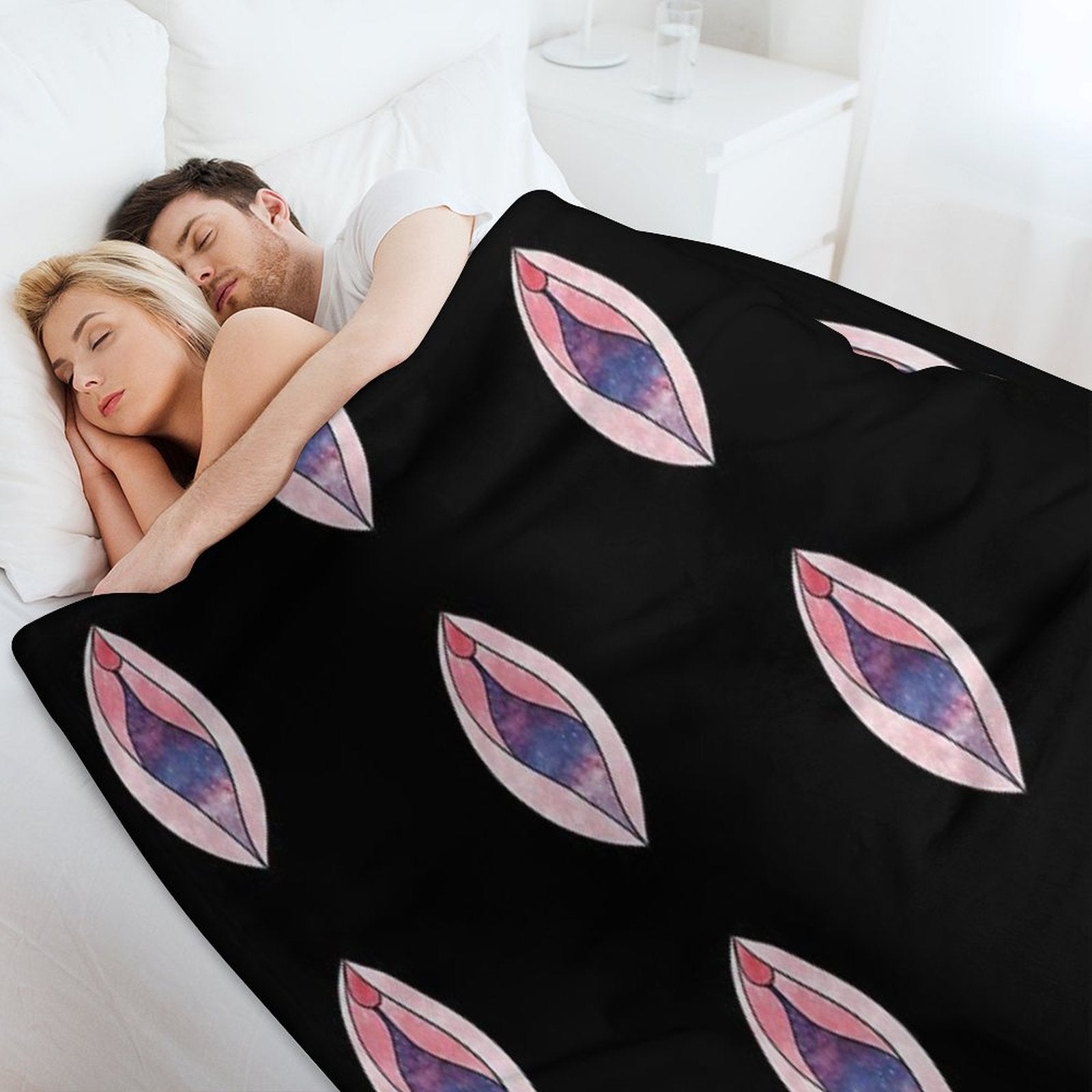 Galaxy Vulva Velvety-soft Throw Blanket