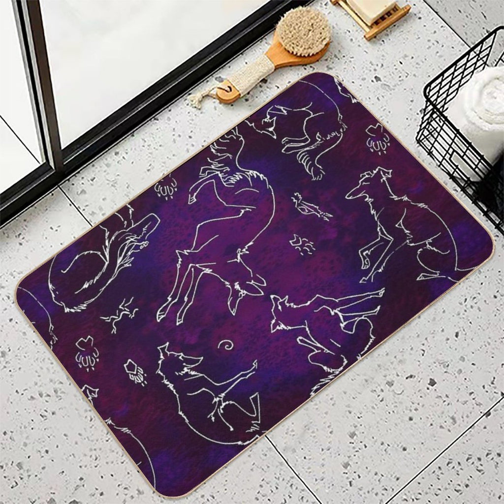 Noodle Doodle Nebula  Easy Maintenance Bath Mat