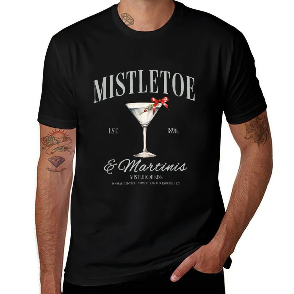 Mistletoe And Martinis Cocktail Christmas Espresso Martini  Stretchy T-Shirt