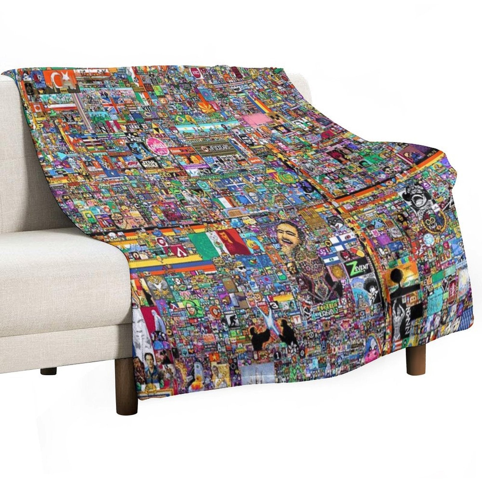 Rplace Reddit 2022 Original Eco-conscious Throw Blanket