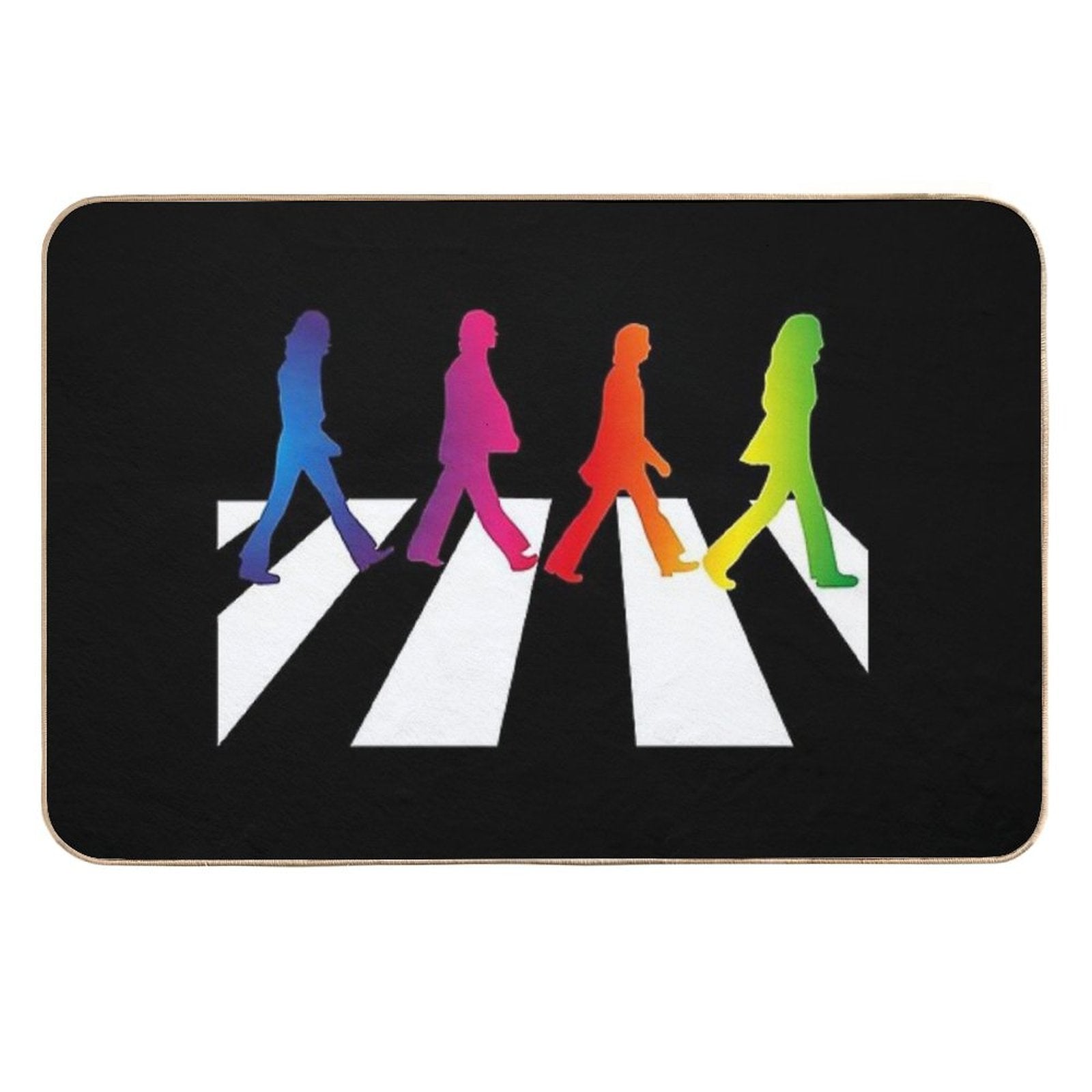 Rainbow Abbey Road Walking Streets  Long-Lasting Bath Mat