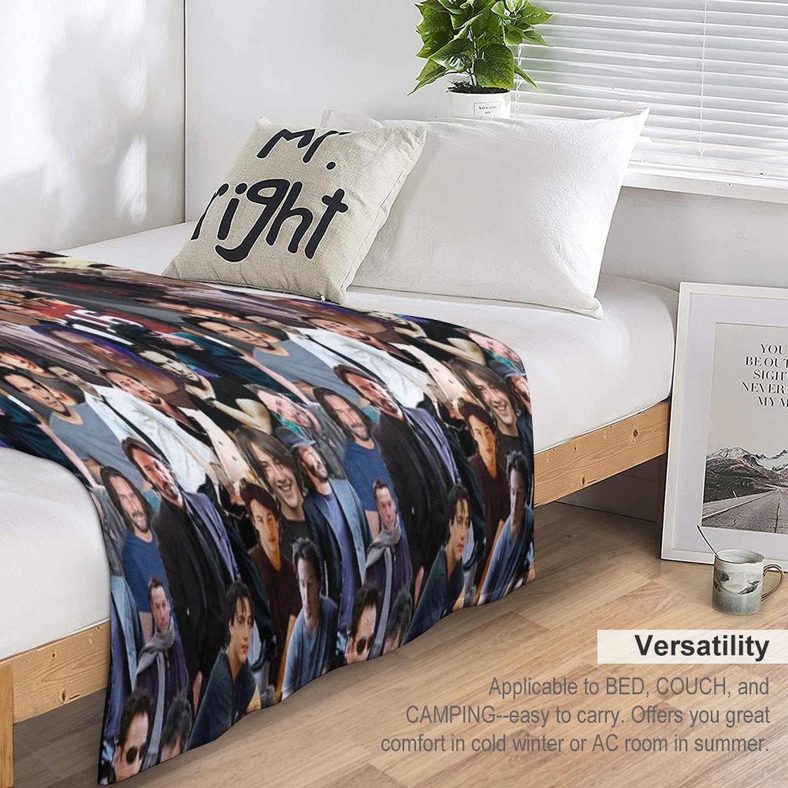 ALL of Keanu Reeves Travel-friendly Throw Blanket