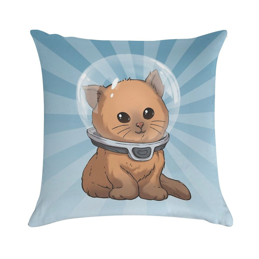 Keep Calm Kitty Soft Reinforced Edging Throw Pillow