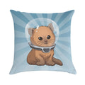 Keep Calm Kitty Soft Reinforced Edging Throw Pillow