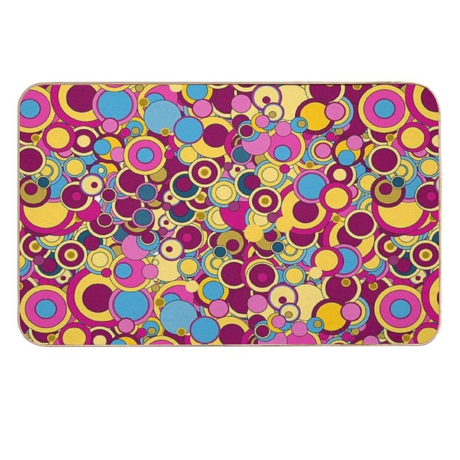 Peter Max Bubbles  Toxin-Free Bath Mat