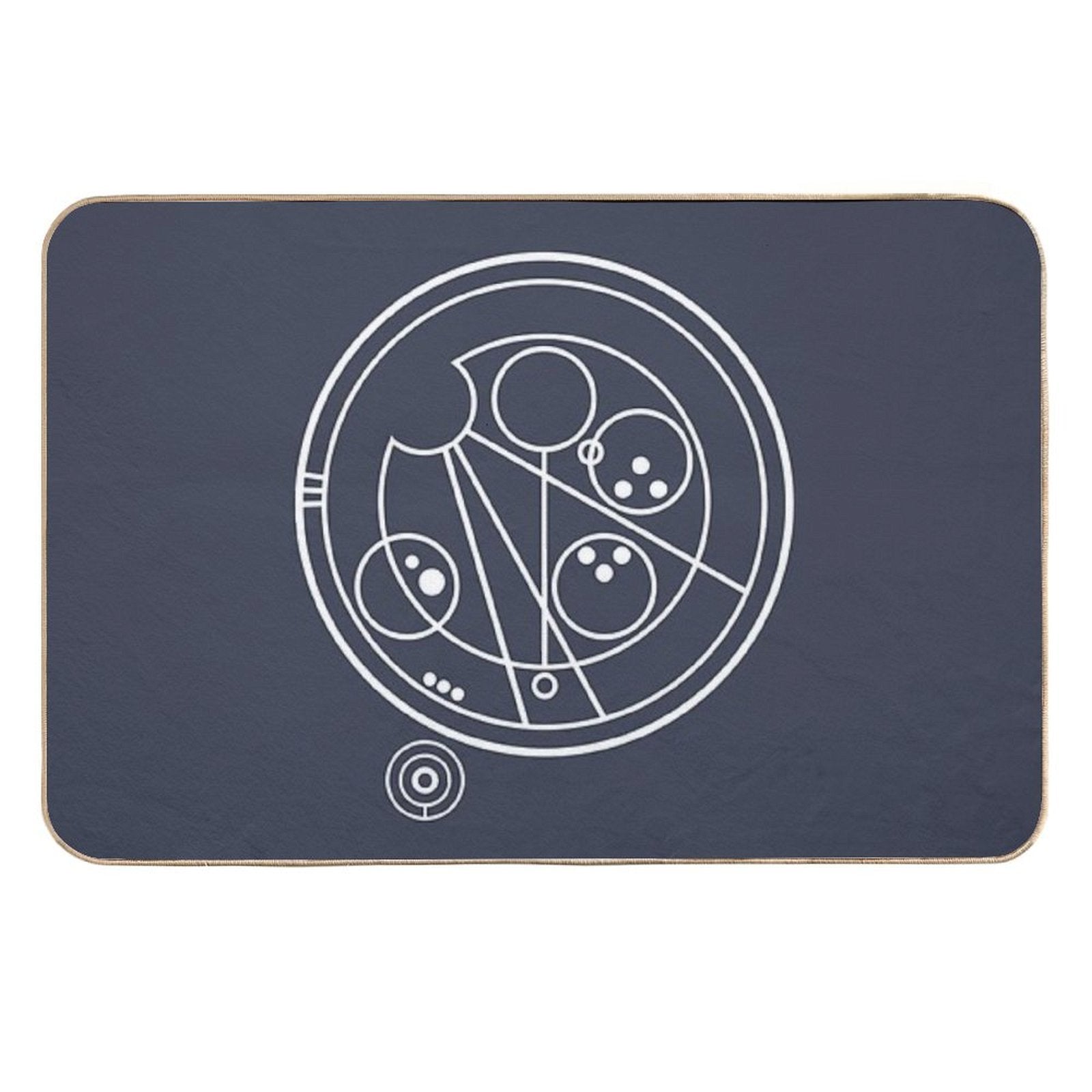 Allons-y! White  Odorless Bath Mat