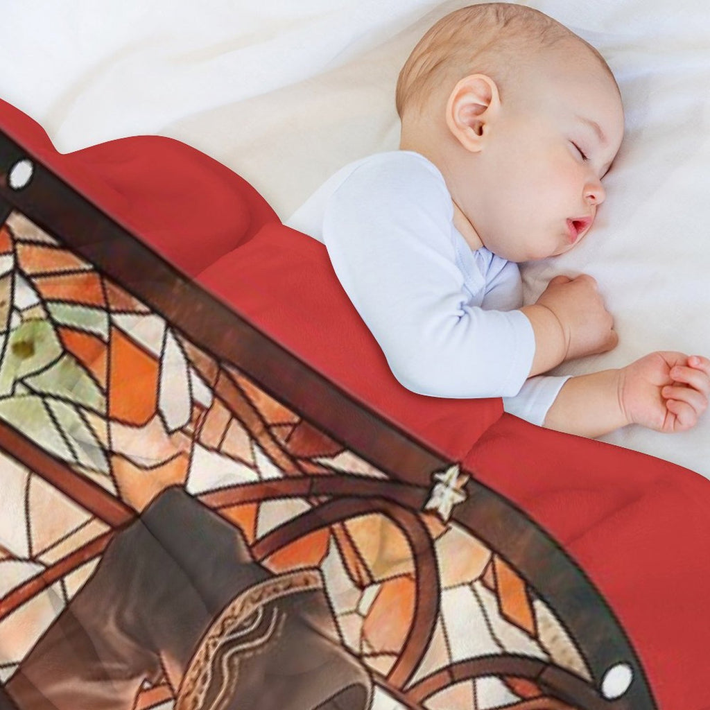Stained Glass Diluc Comfort Throw Blanket