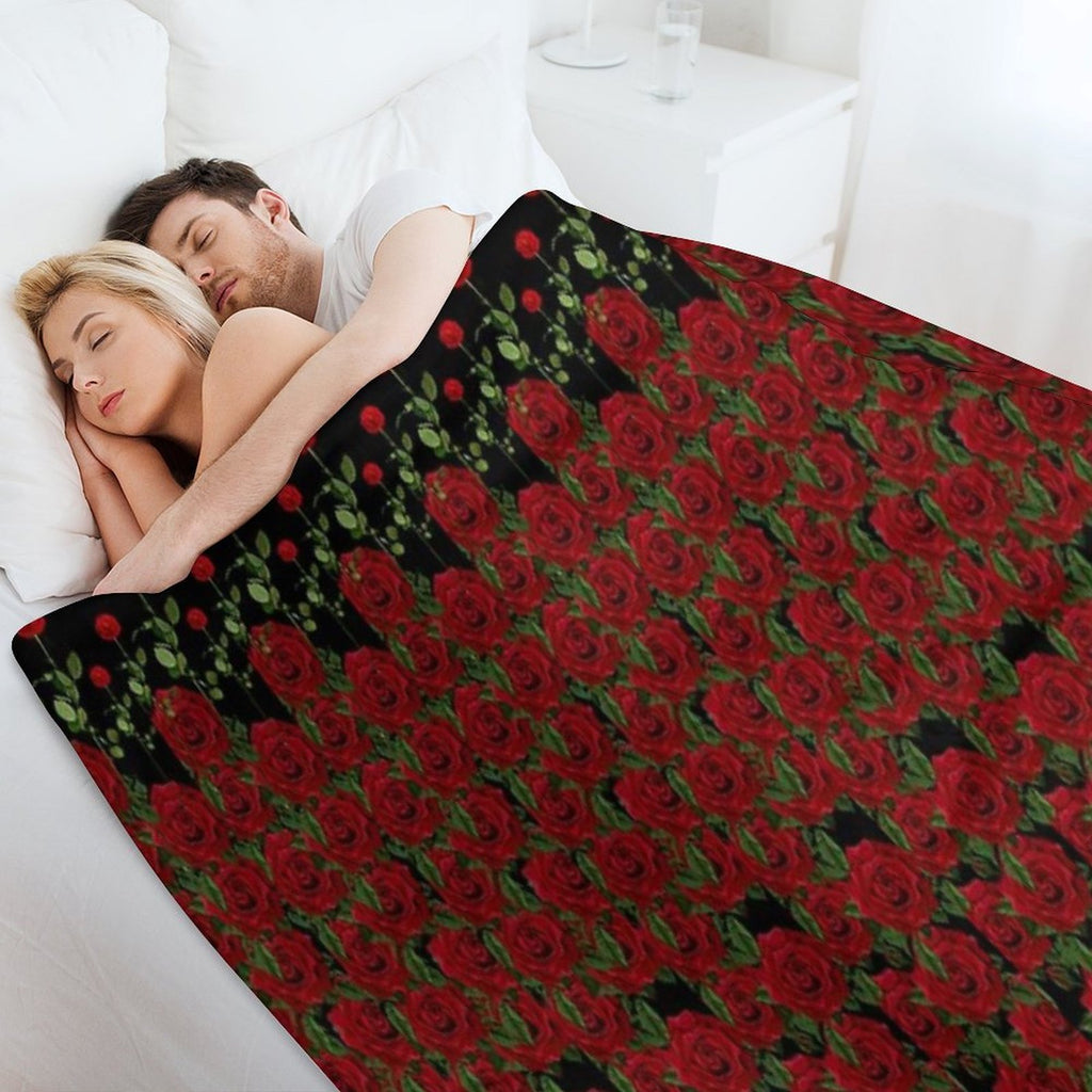 Rose Garden Lightweight Throw Blanket
