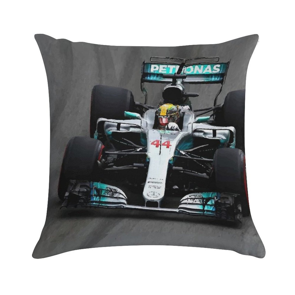 Lewis Hamilton 44 - F1 Soft Shrink-Resistant Throw Pillow