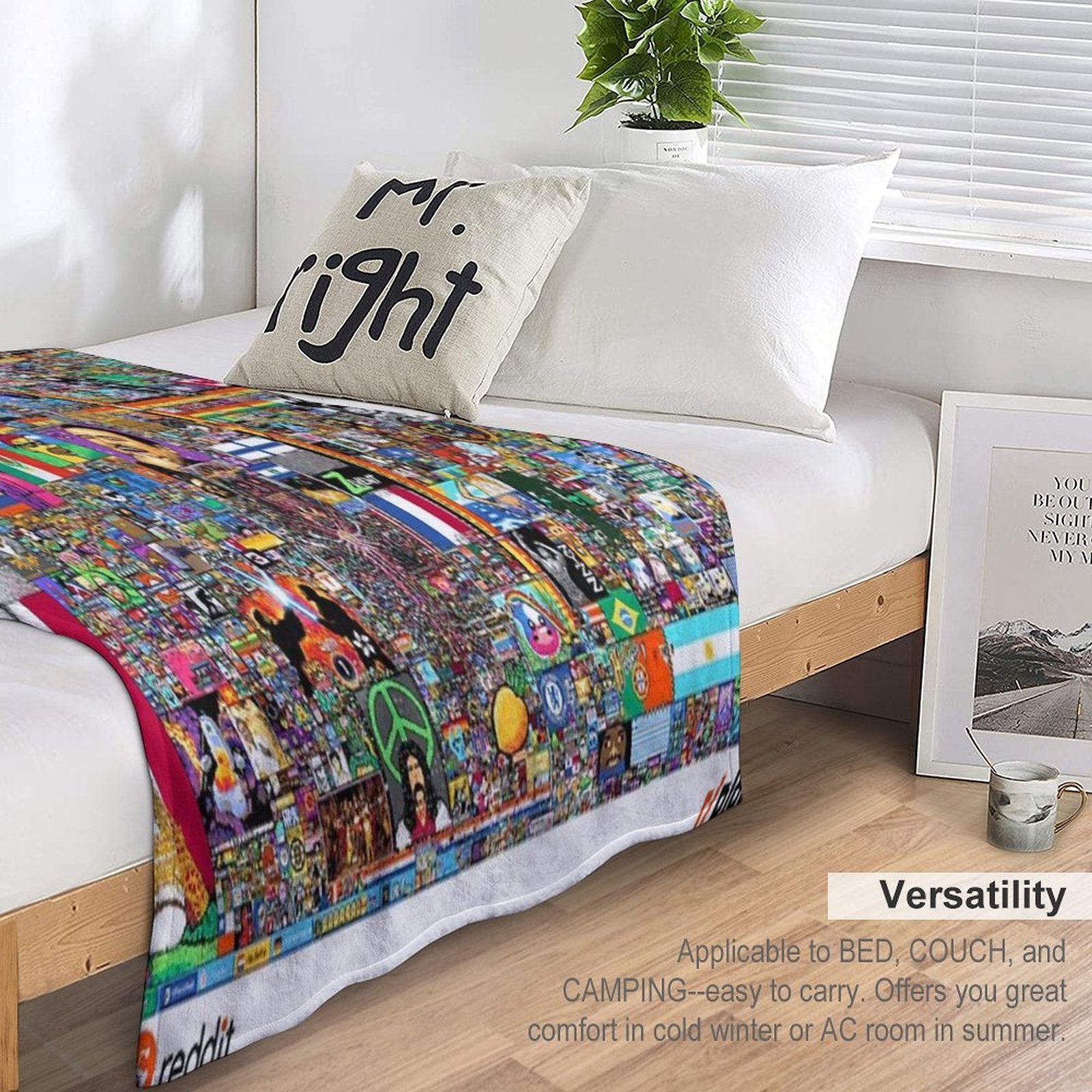 Rplace - Reddit Digital Art - 2022 Velvety-soft Throw Blanket