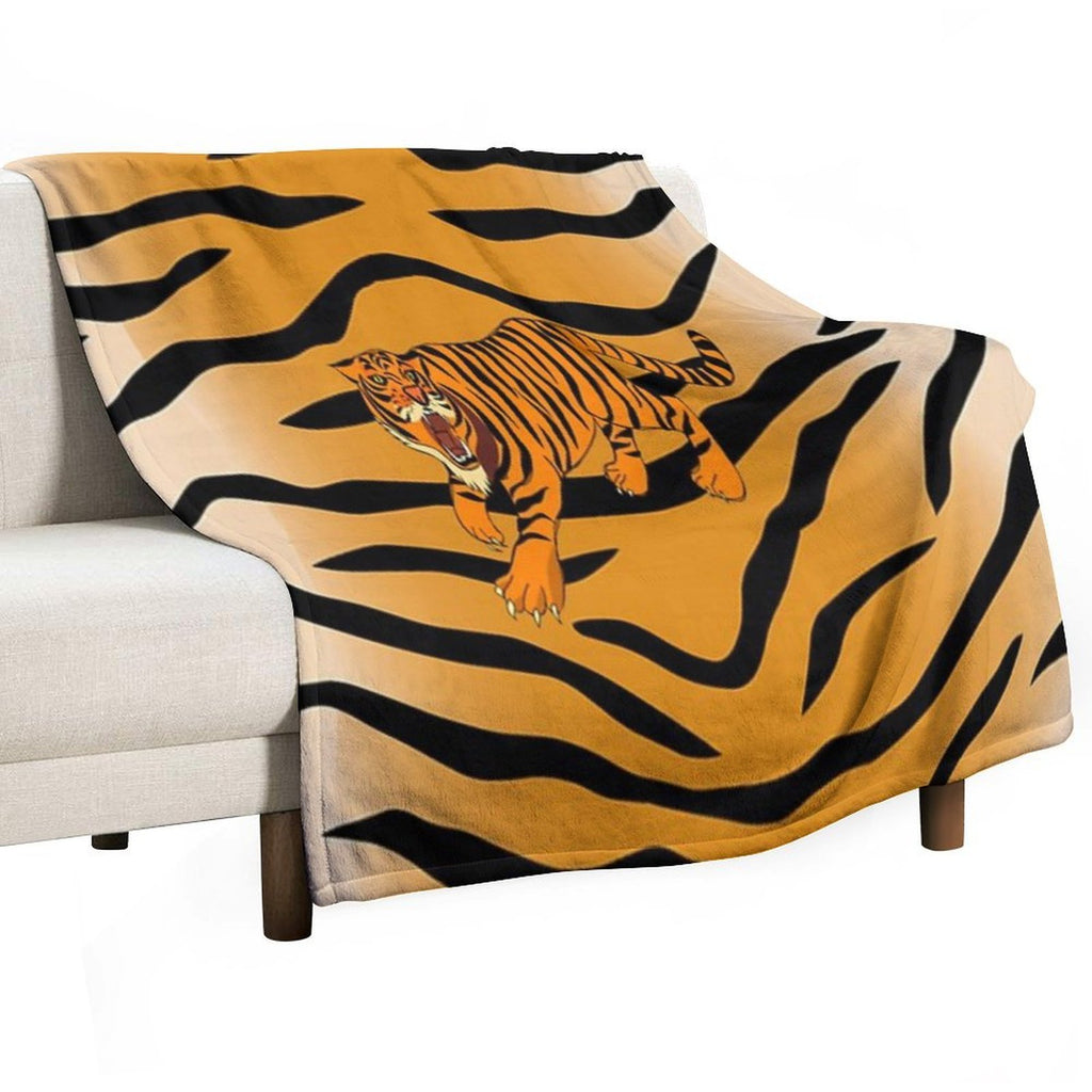 Tiger Anti-pilling Throw Blanket