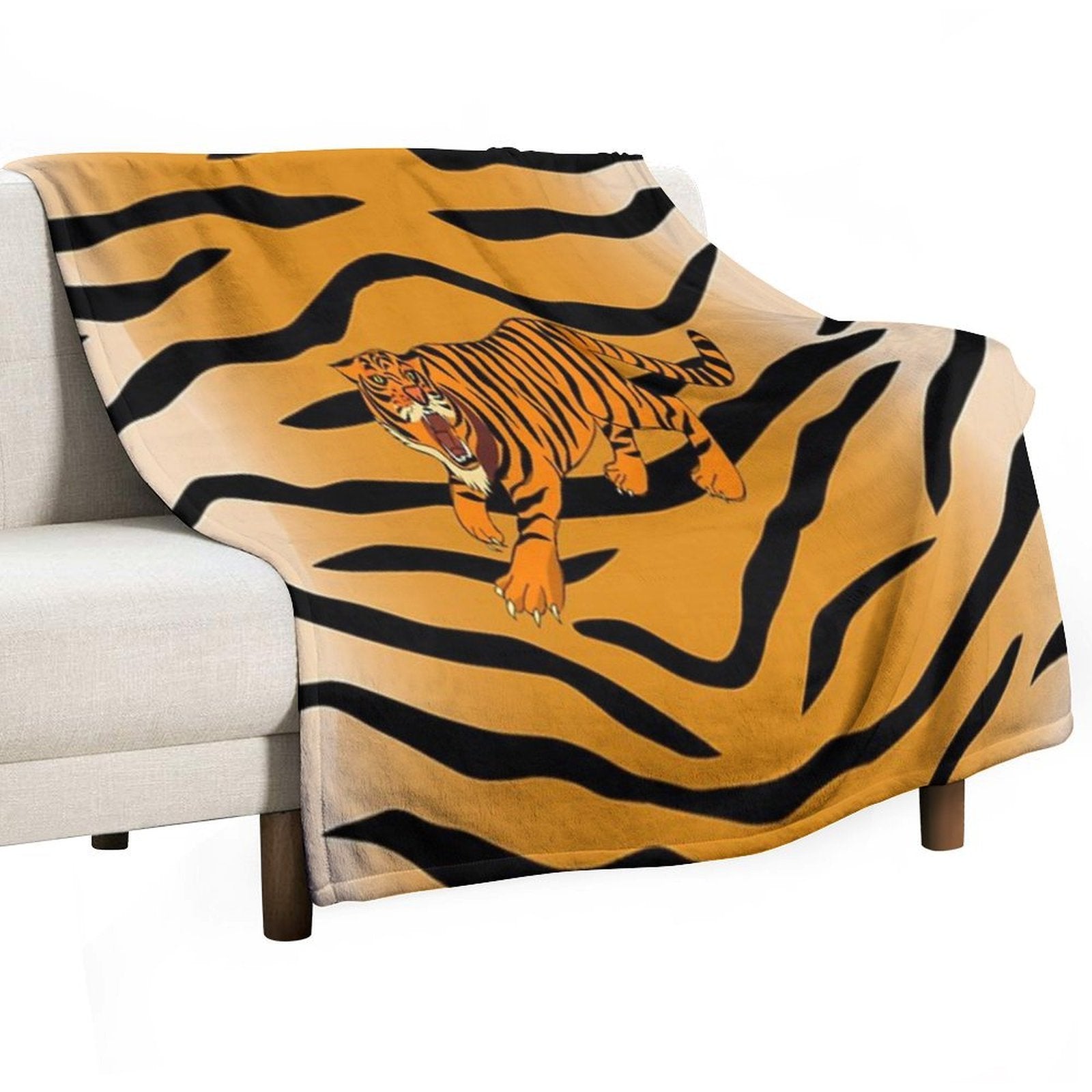 Tiger Anti-pilling Throw Blanket