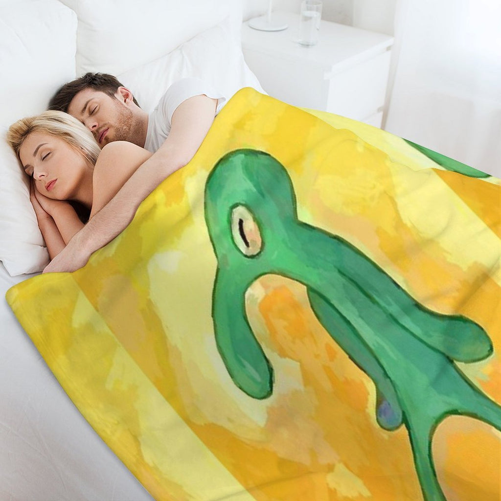 Bold And Brash Art - Iconic SpongeBob SquarePants Design Sustainable Throw Blanket