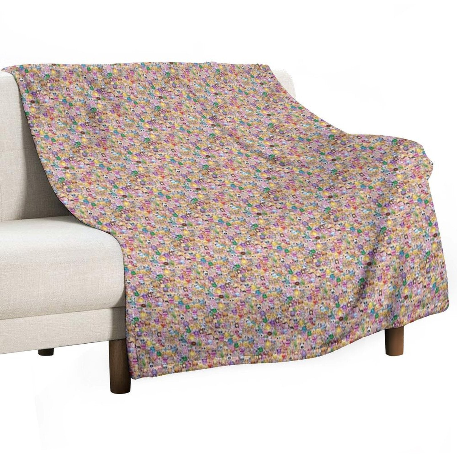 Copy of Lots of Colors And Funny Things Easy Care Throw Blanket