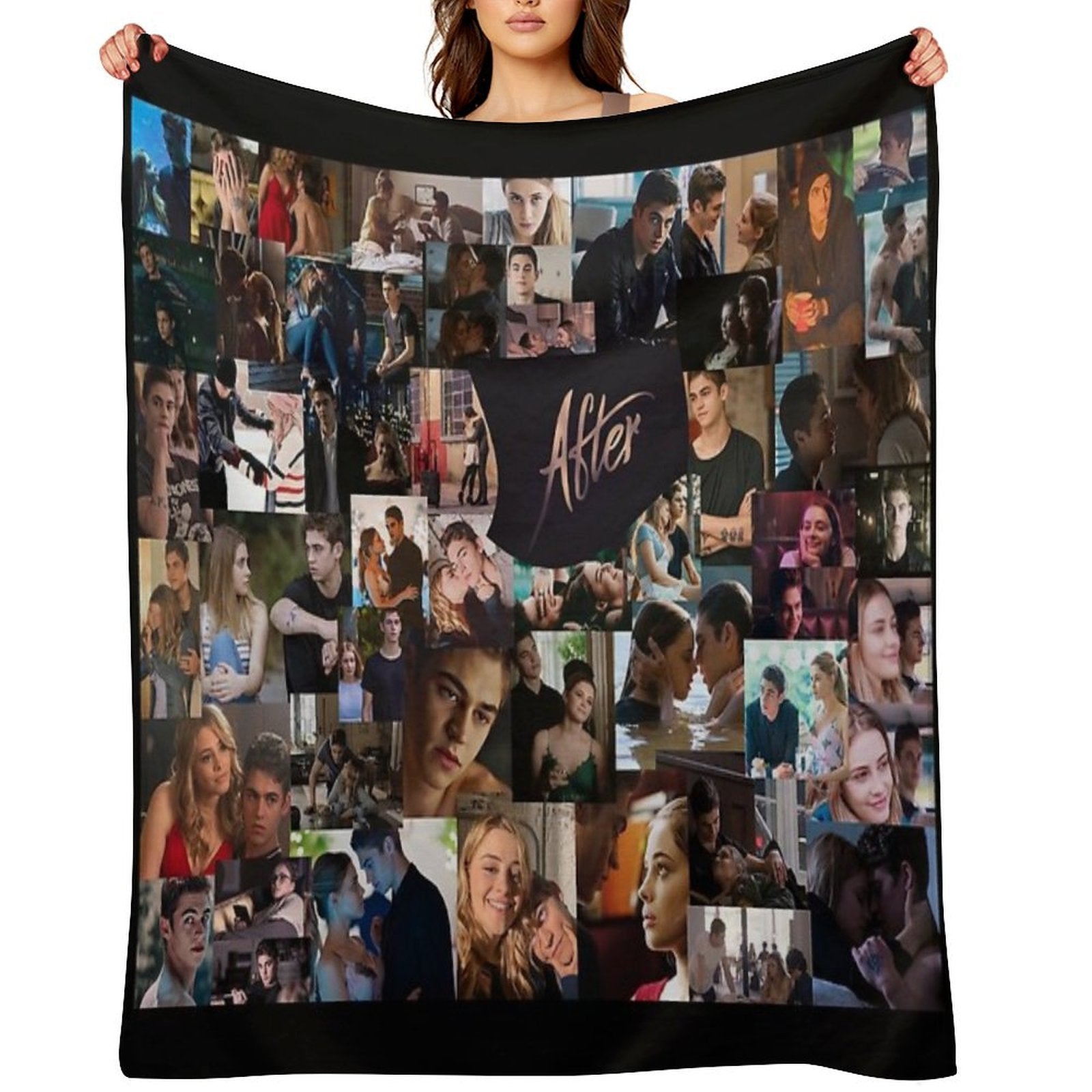 After Collage Quick-dry Throw Blanket