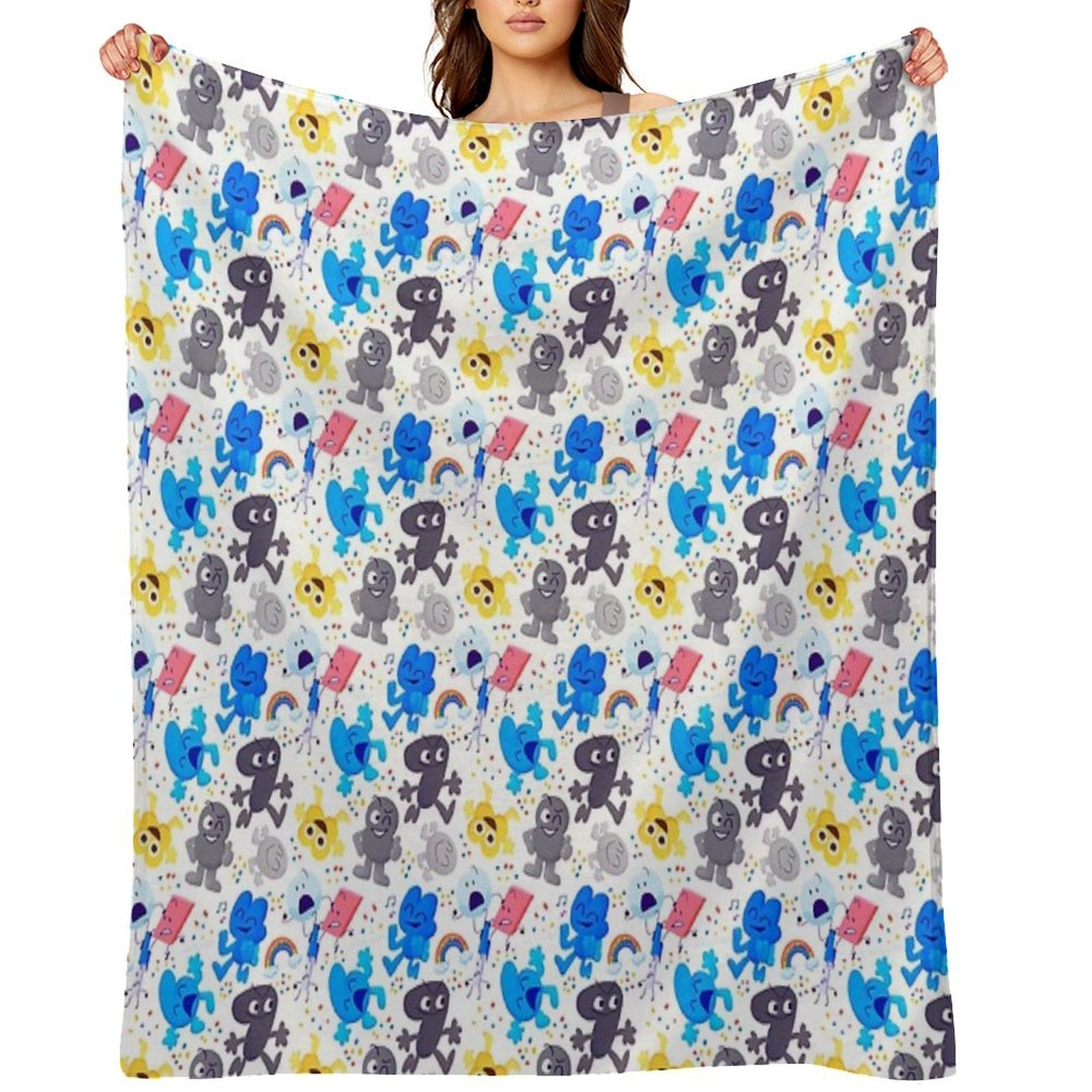 Bfdi Pattern Quick-dry Throw Blanket