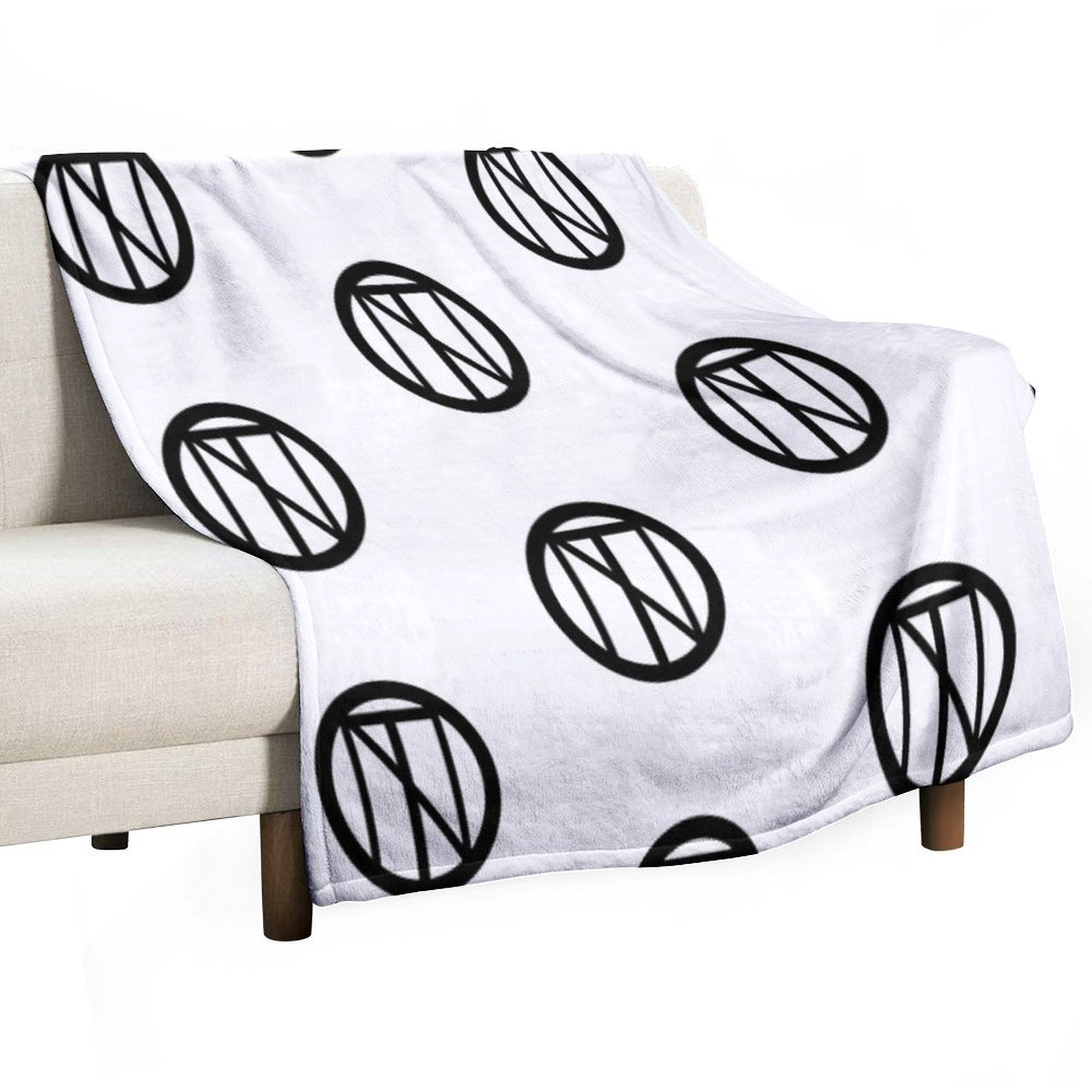 NeoTech Logo - Black Easy Care Throw Blanket