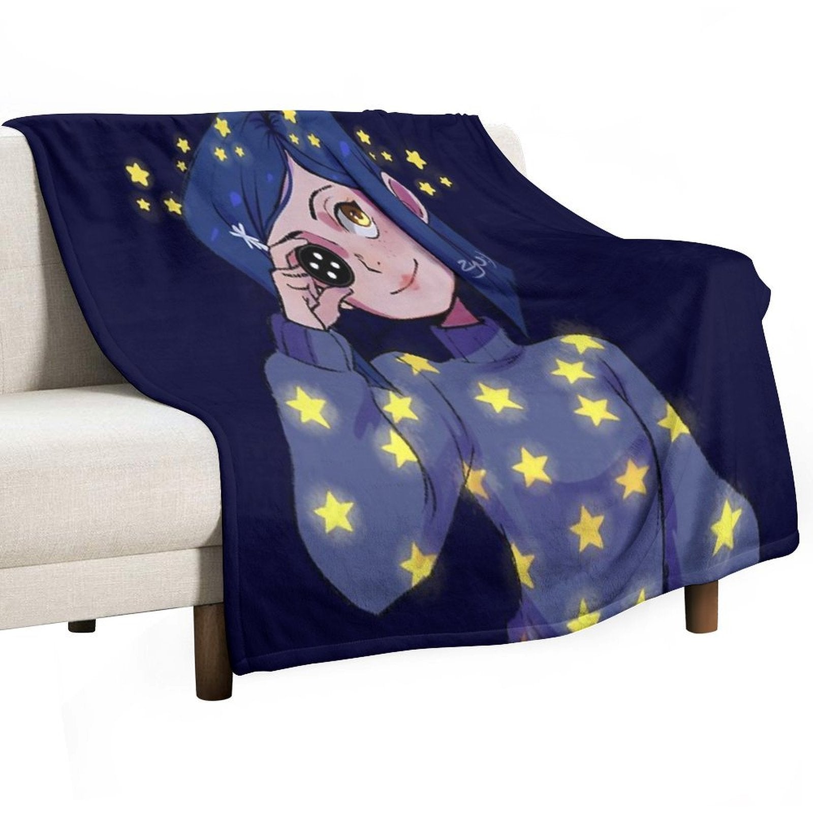 Coraline Shining Stars Versatility Throw Blanket