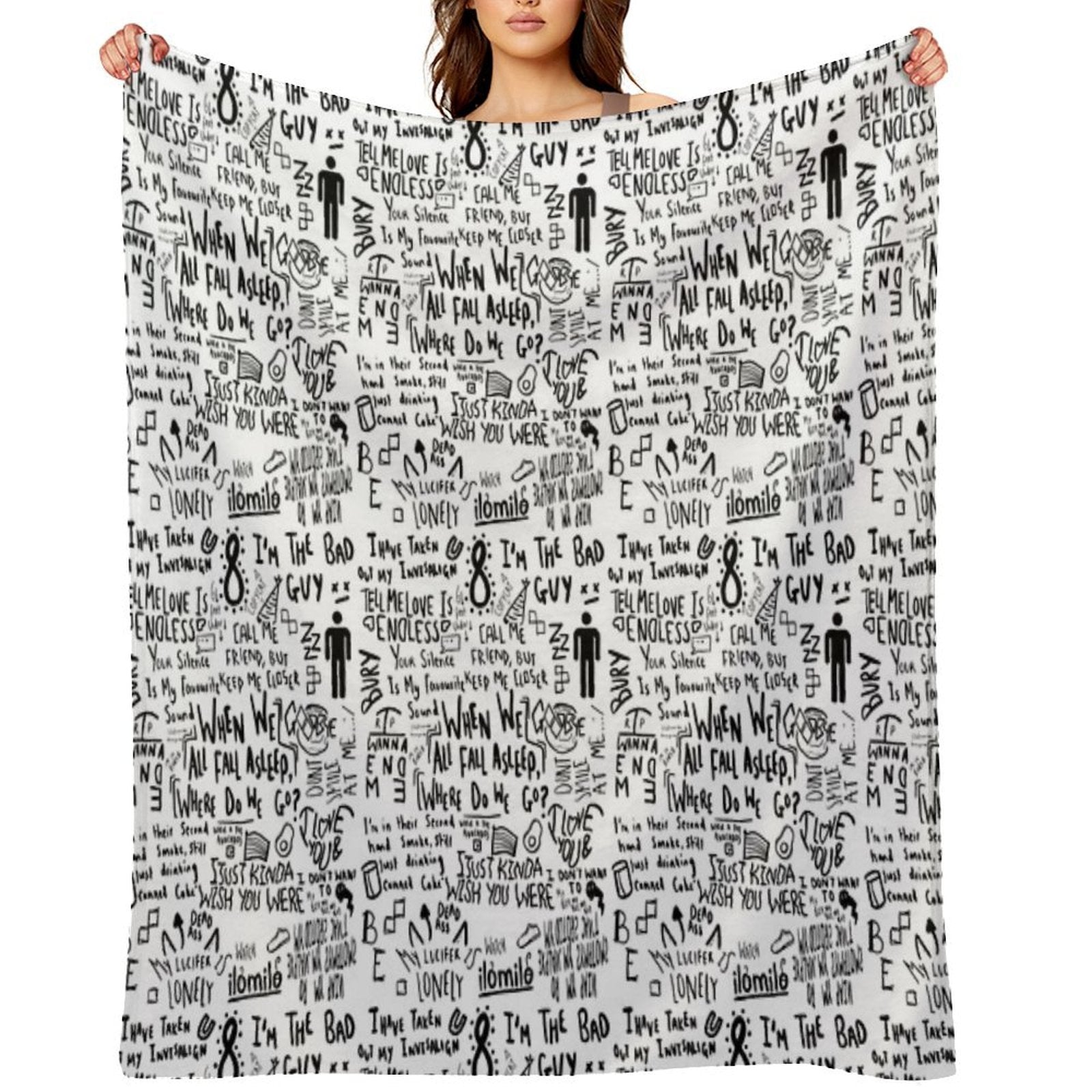 Billie Eilish Machine-washable Throw Blanket