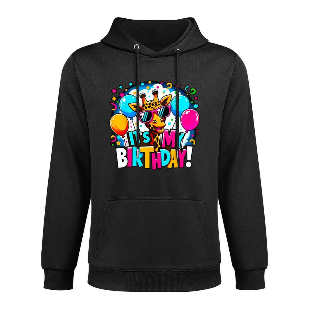 It's My Birthday Party Giraffe Birthday Girl Customizable Surface Hoodie