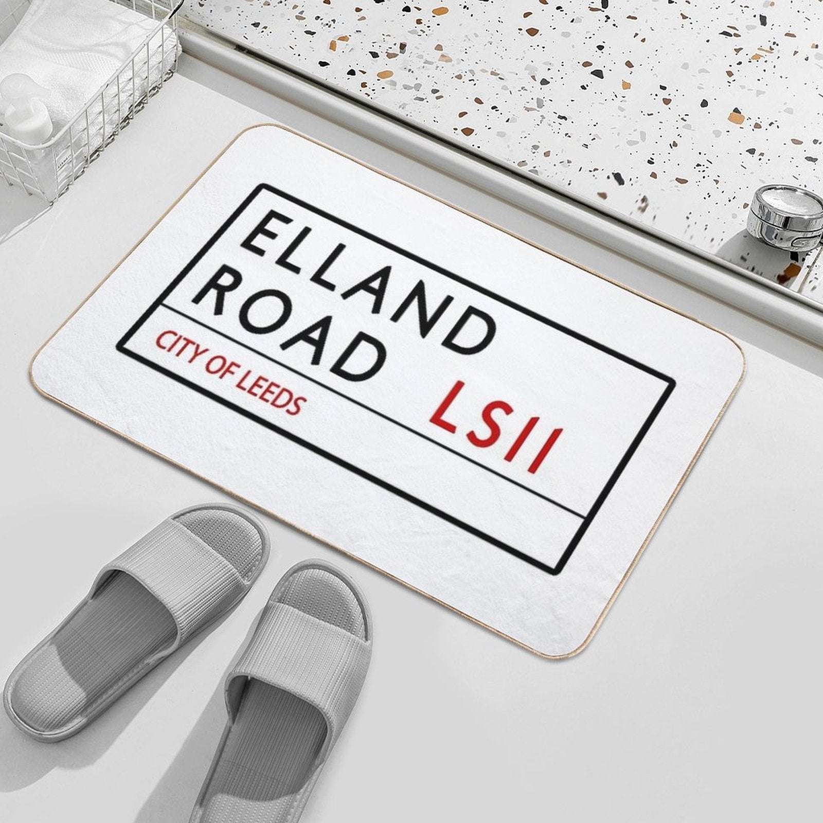 Elland Road  Slip-Resistant Bath Mat