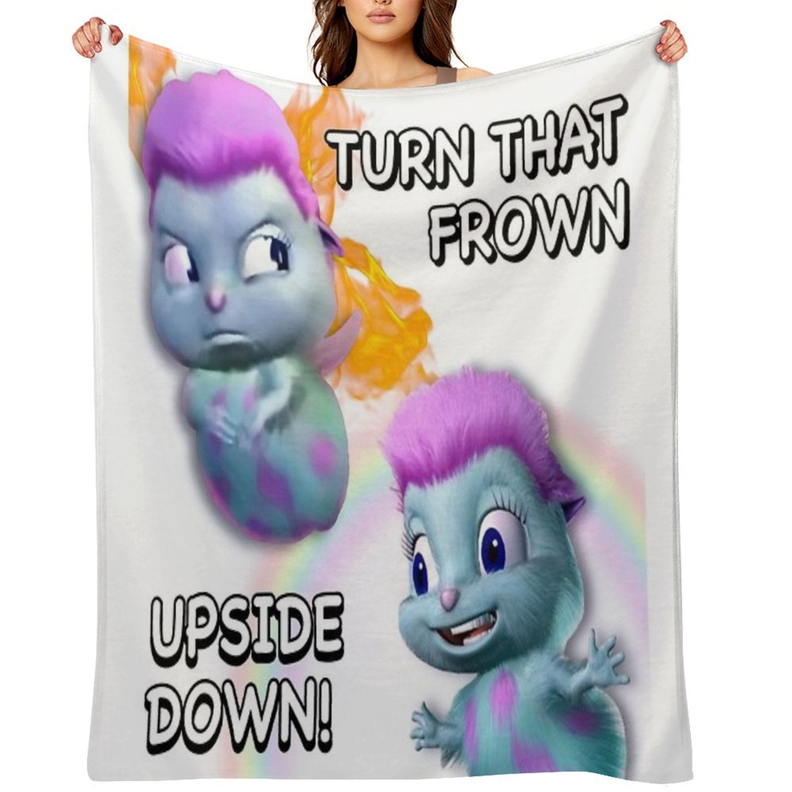 Bibble Everyday Motivational Message Eco-conscious Throw Blanket