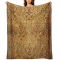 Antique Persian Khorassan Rug Print Multi-functional Throw Blanket