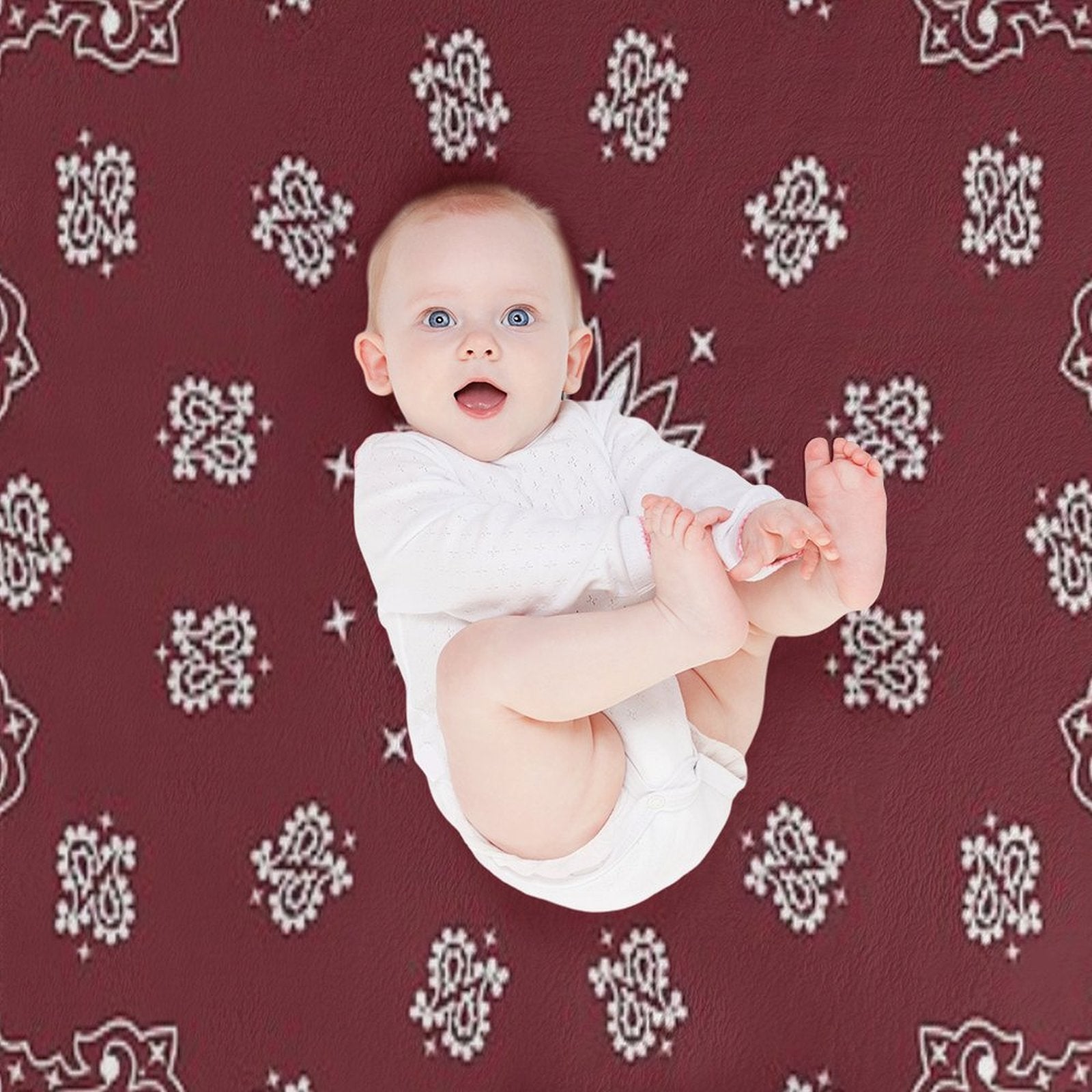 Bandana - Hippie Style Plush Throw Blanket