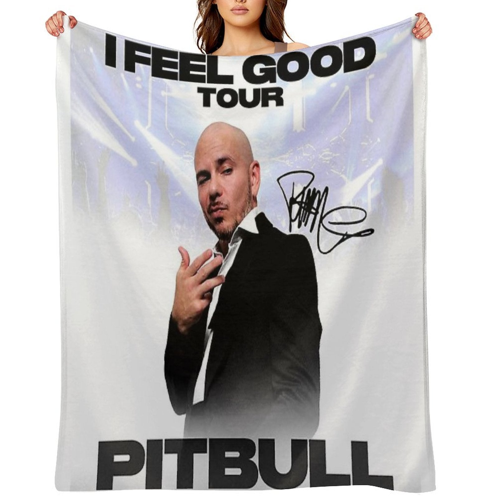 Pitbull Mr.Worldwide I Feel Good Tour 2021 Signature Durable Throw Blanket