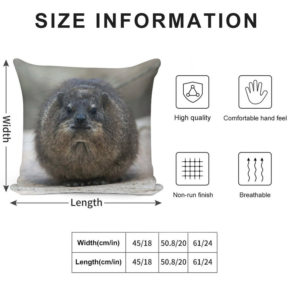 Rock Hyrax Soft Warmth Comfort Throw Pillow