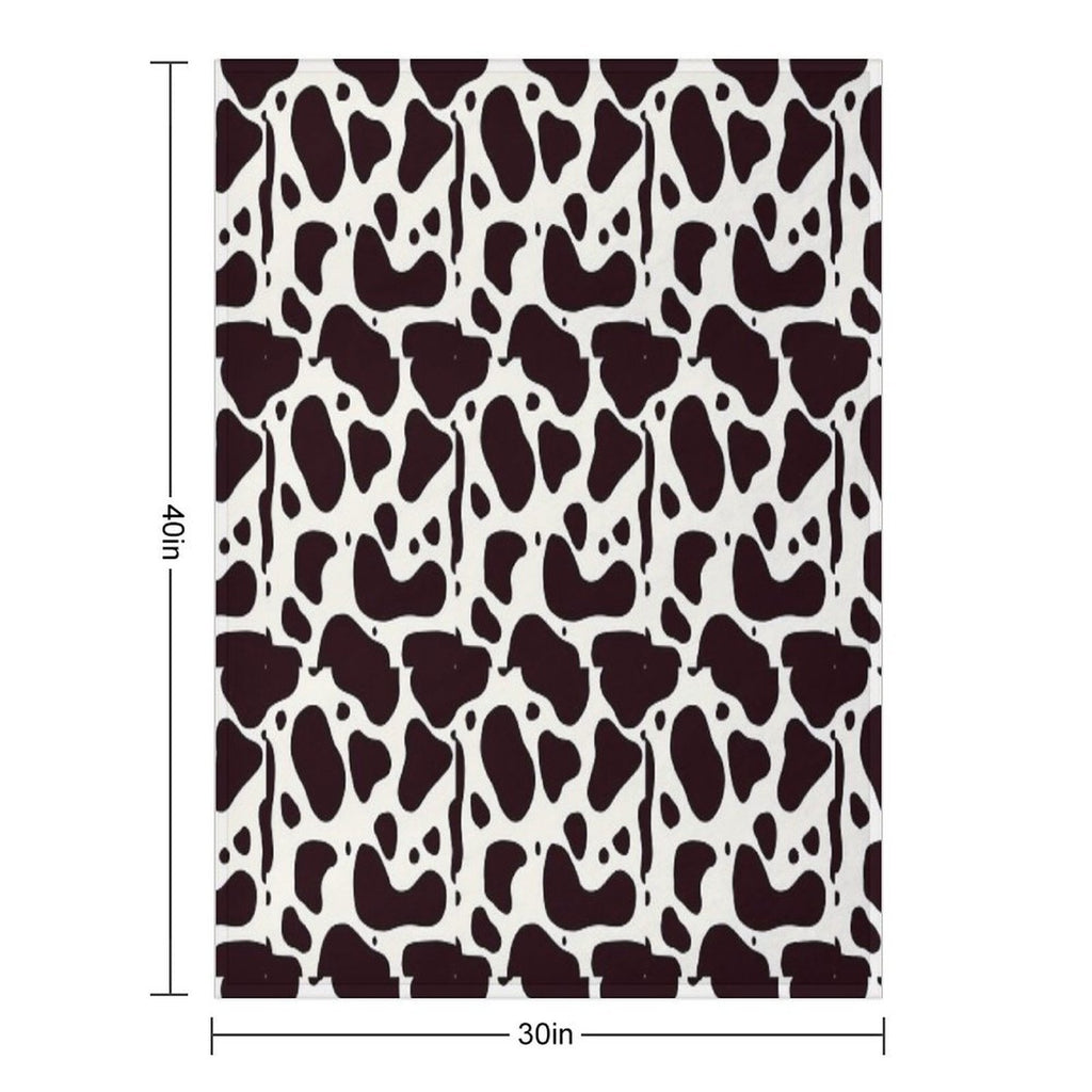 Cow Print Lightweight Throw Blanket