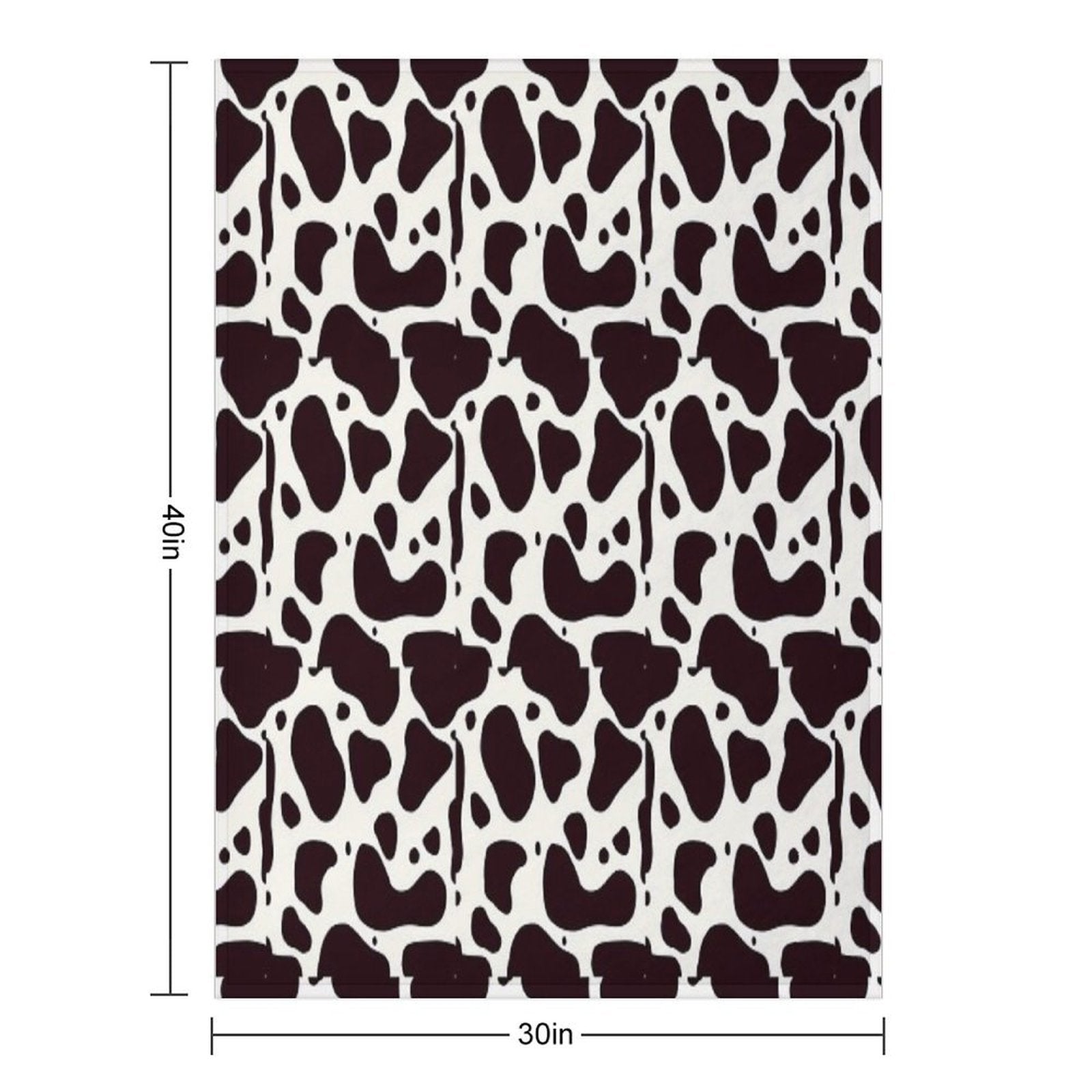Cow Print Lightweight Throw Blanket