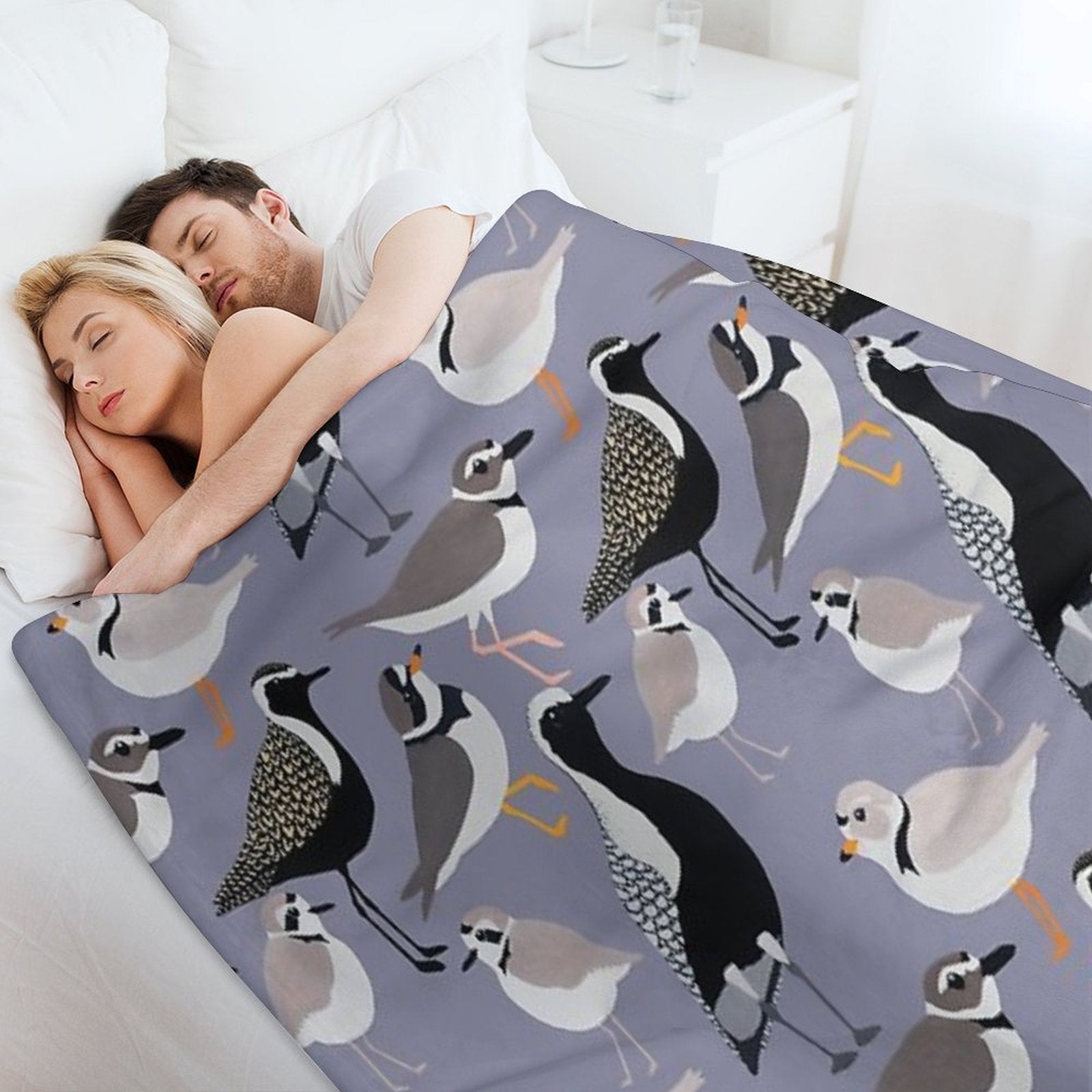Plethora of Plovers All-season Throw Blanket