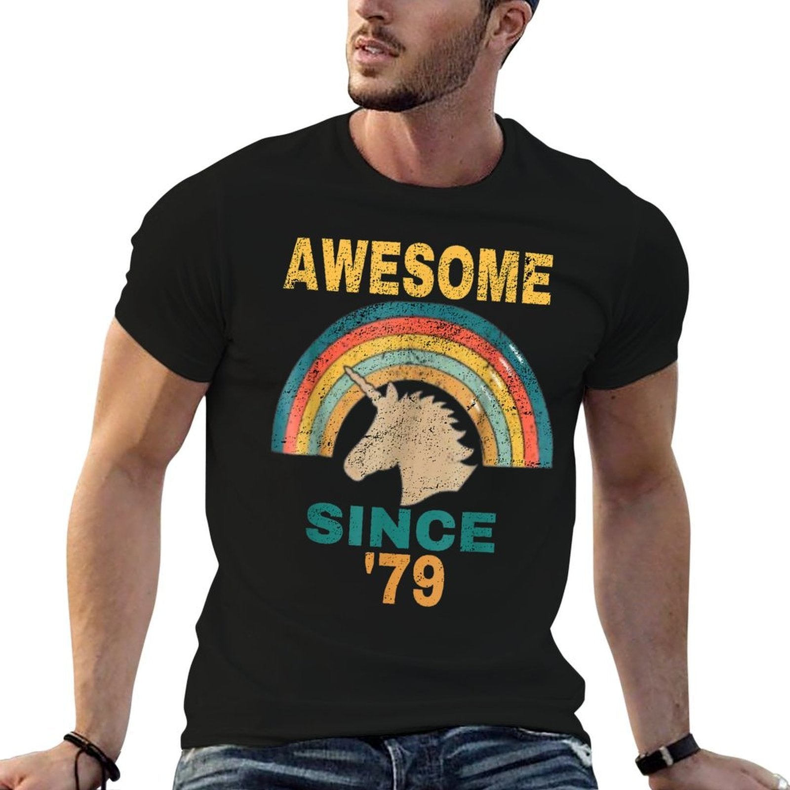 40th Vintage Unicorn T 1979 Birthday 40th Tshirt  Trendy Pattern T-Shirt