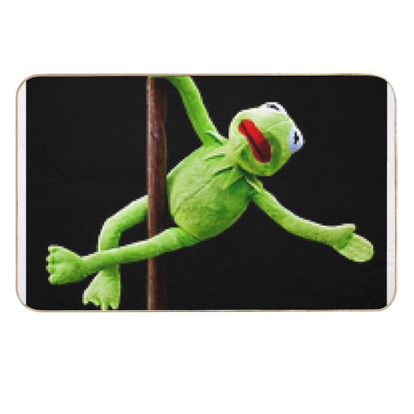Kermit Pole Dancing  Anti-Trip Bath Mat