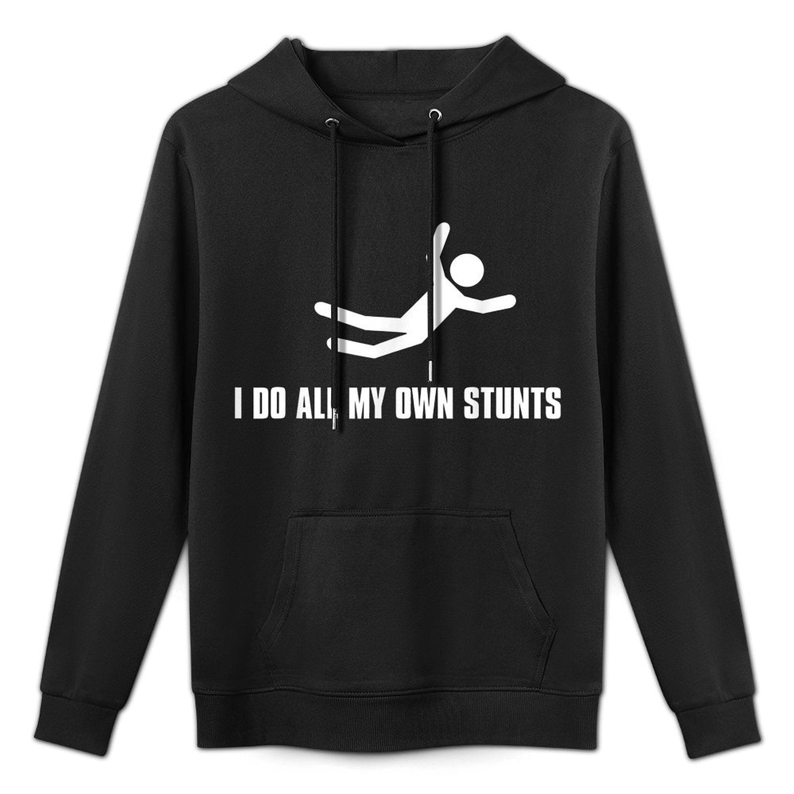 I Do All My Own Stunts Dark Adult And Youth Easy Care Hoodie