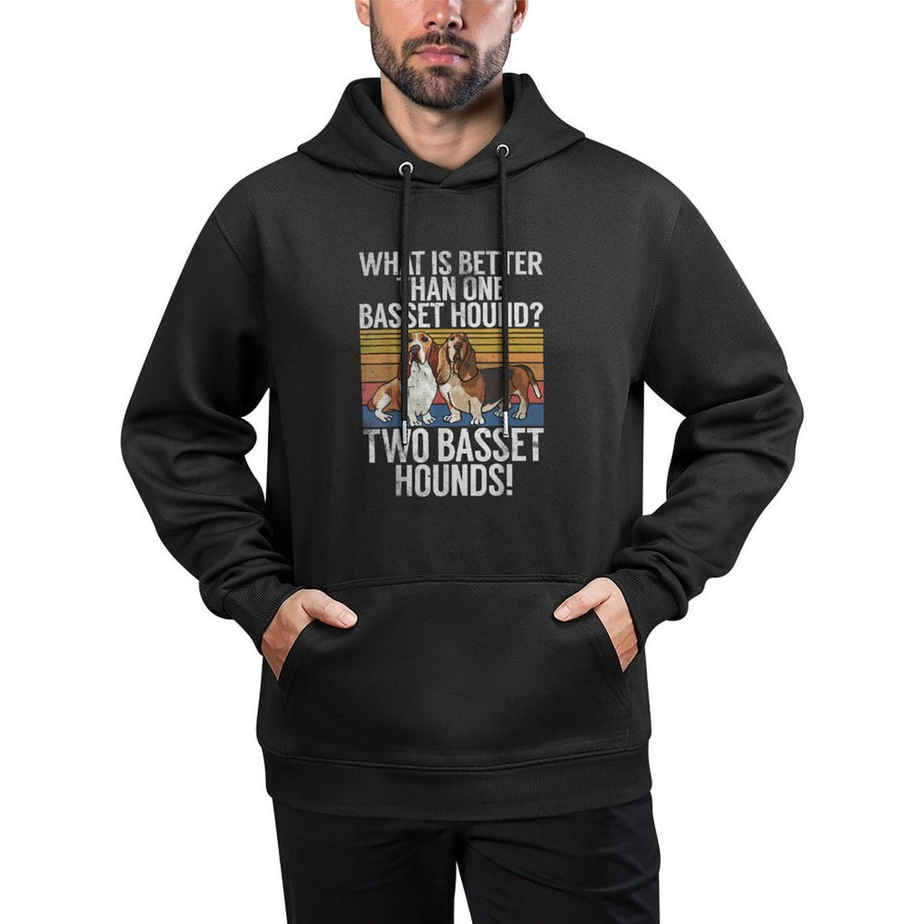 What Is Better Than One Basset Hound Funny Basset Hound Easy Care Hoodie