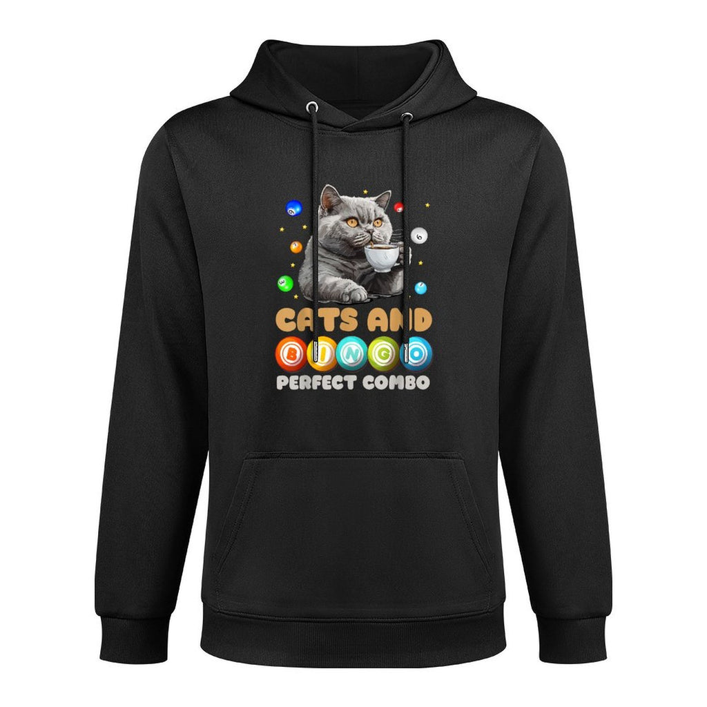 Bingo Player CATS AND BINGO PERFECT COMBO Funny Adjustable Hood Hoodie