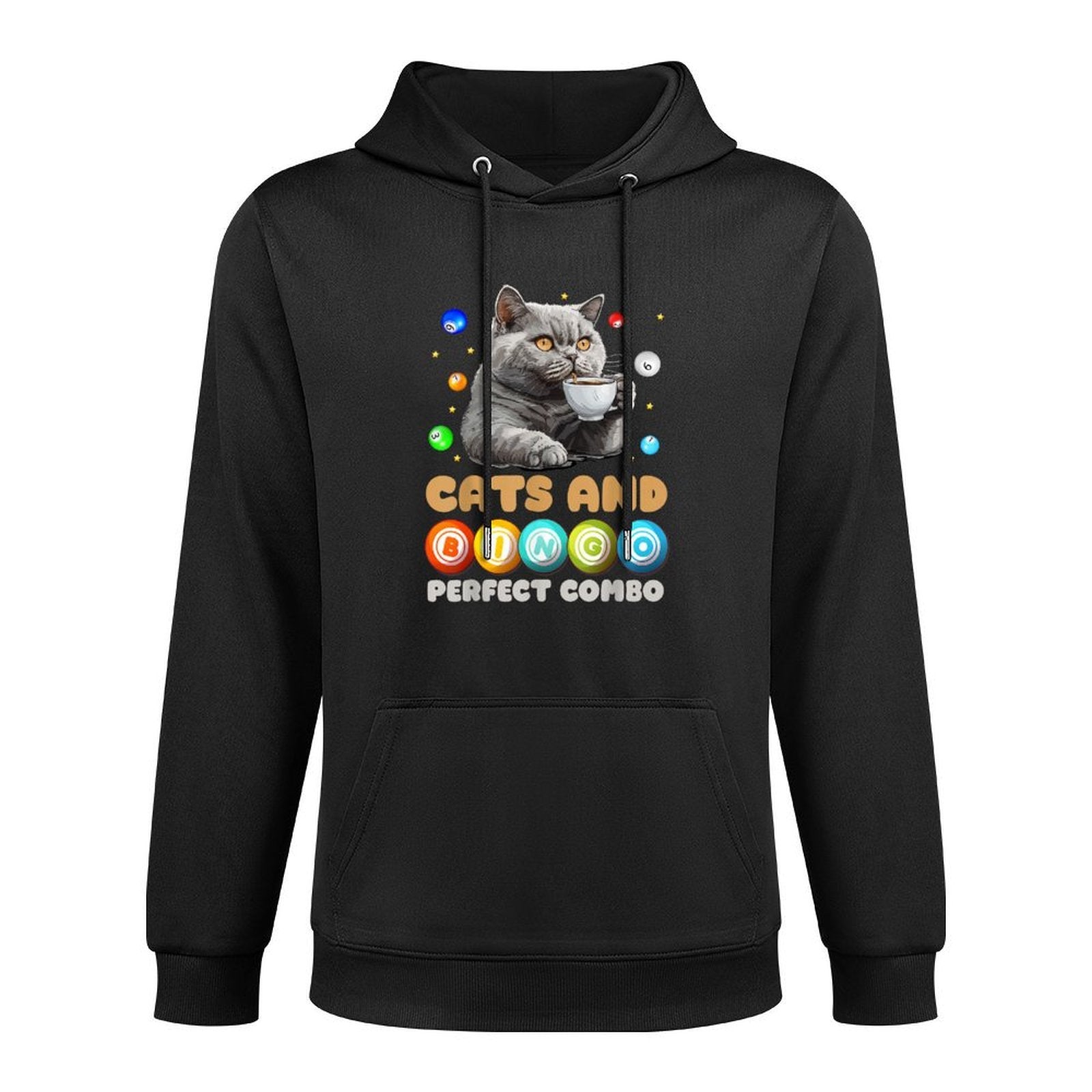 Bingo Player CATS AND BINGO PERFECT COMBO Funny Adjustable Hood Hoodie