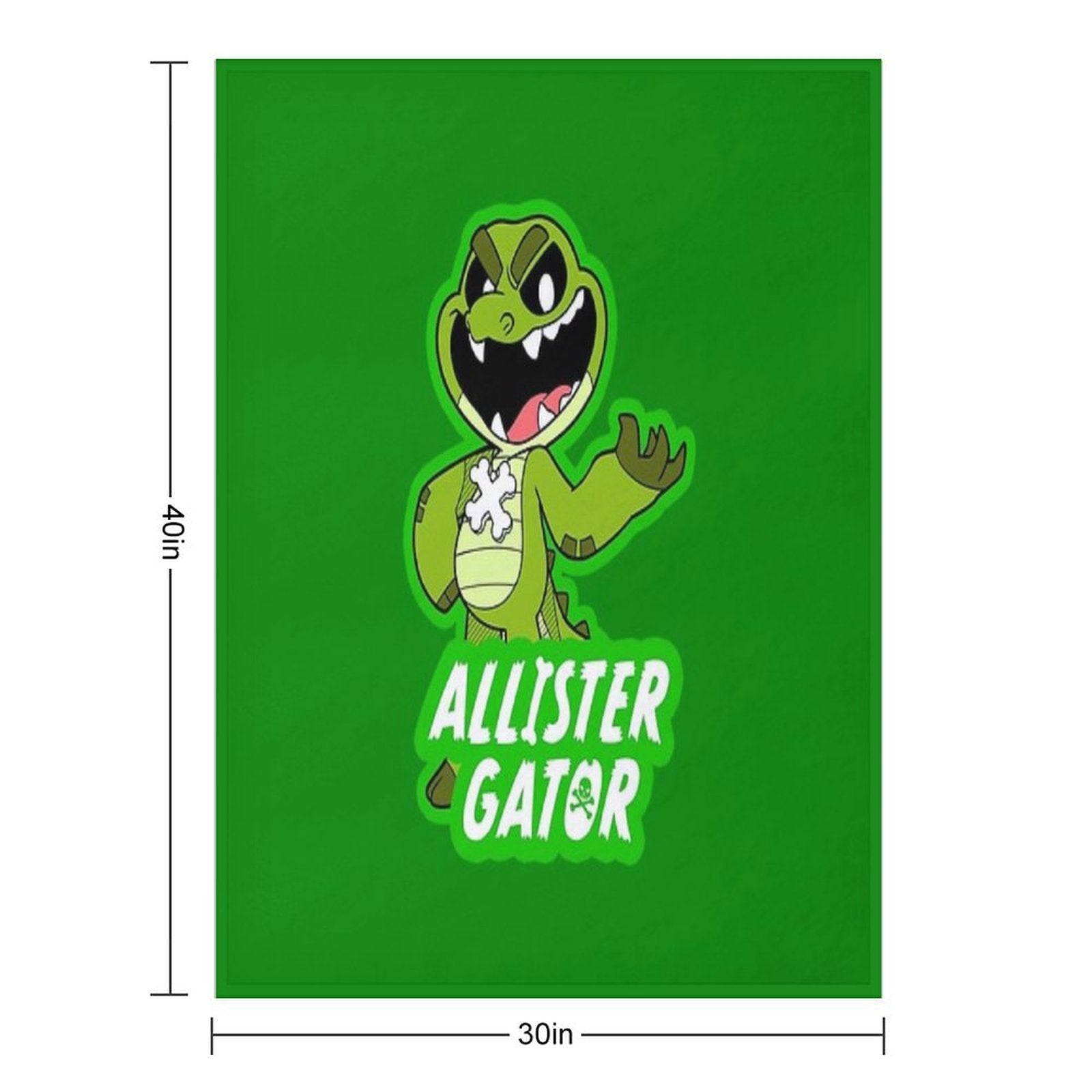 Allister Gator Shrink-resistant Throw Blanket