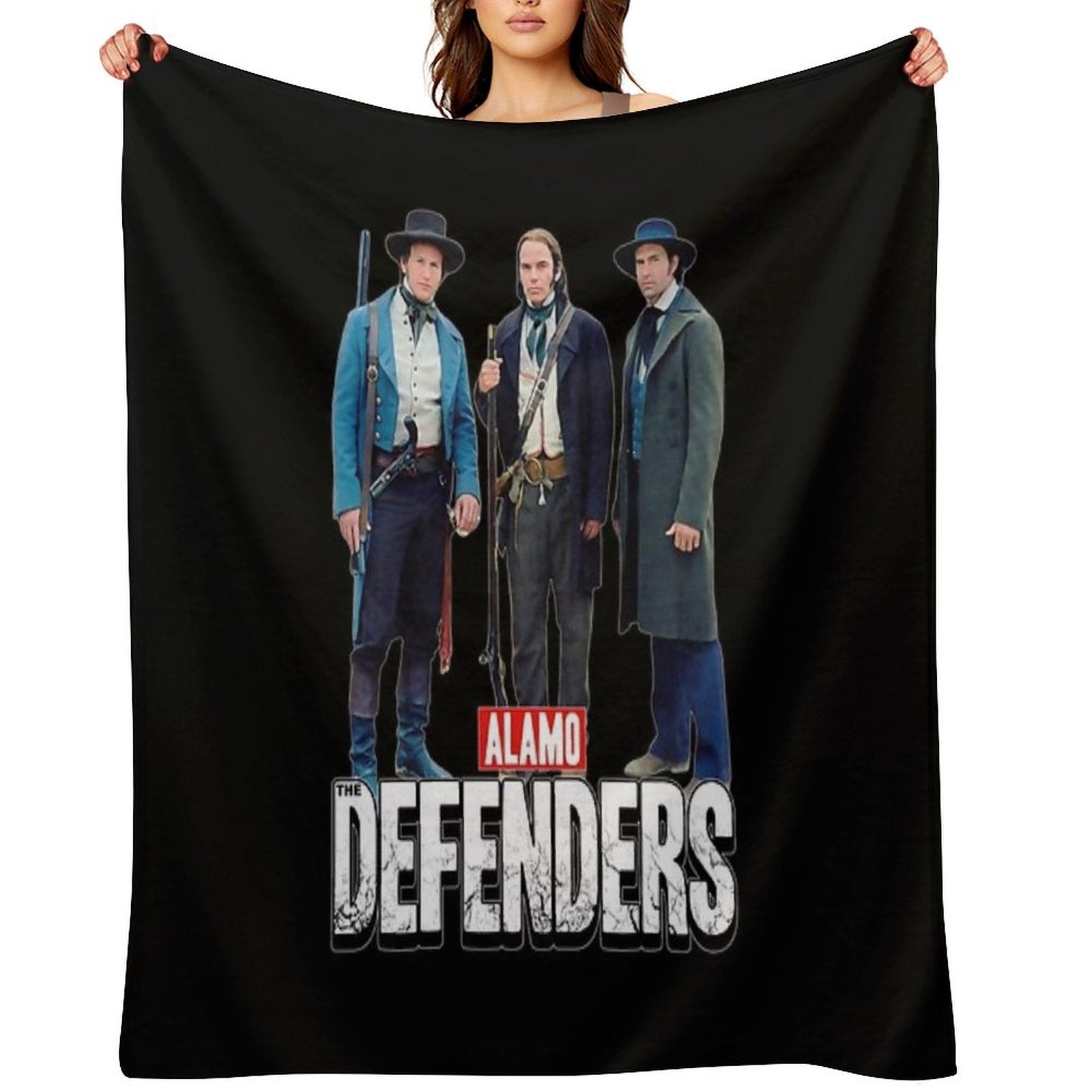 Alamo. The Defenders. Premium Throw Blanket