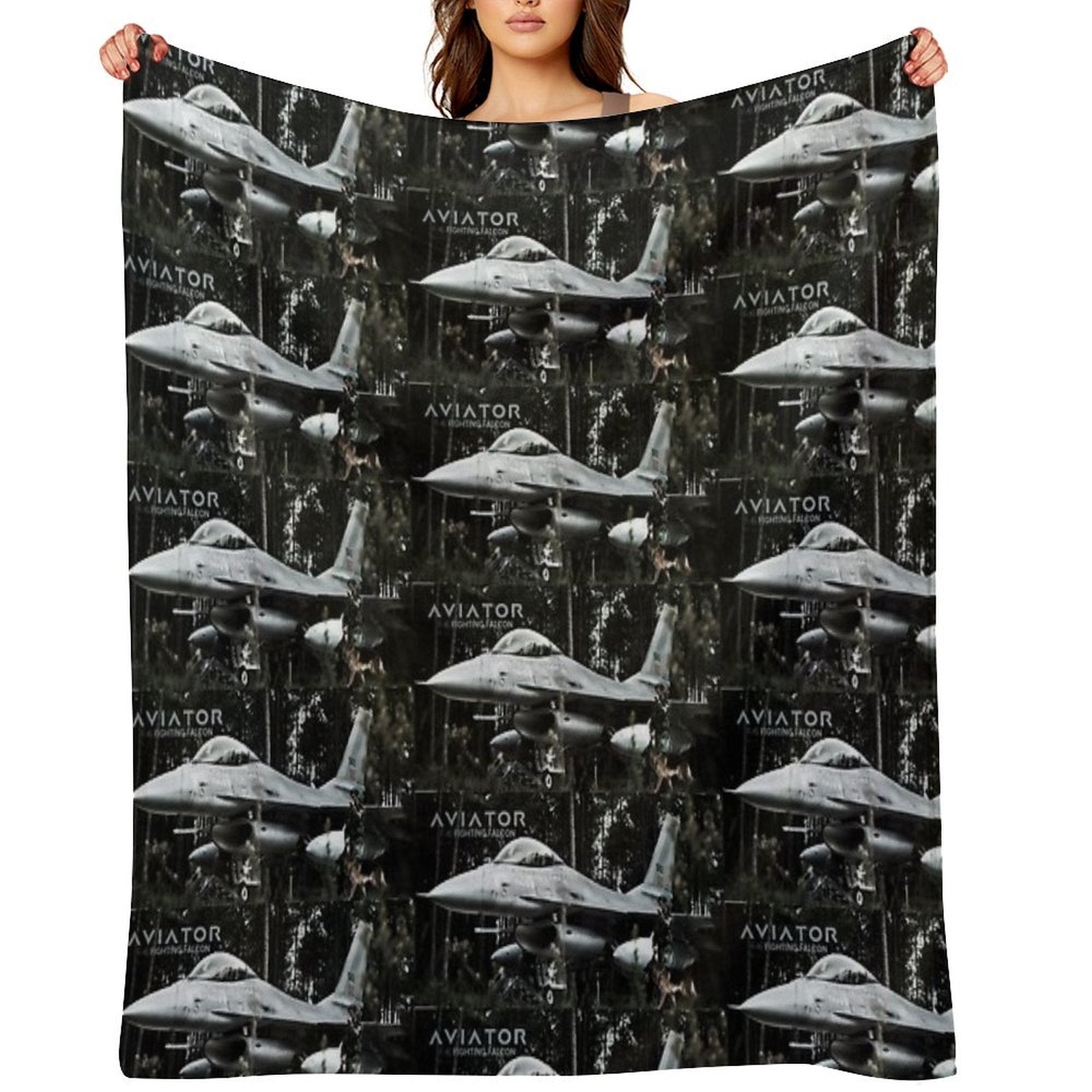 F-16 Fighting Falcon Comfort Throw Blanket