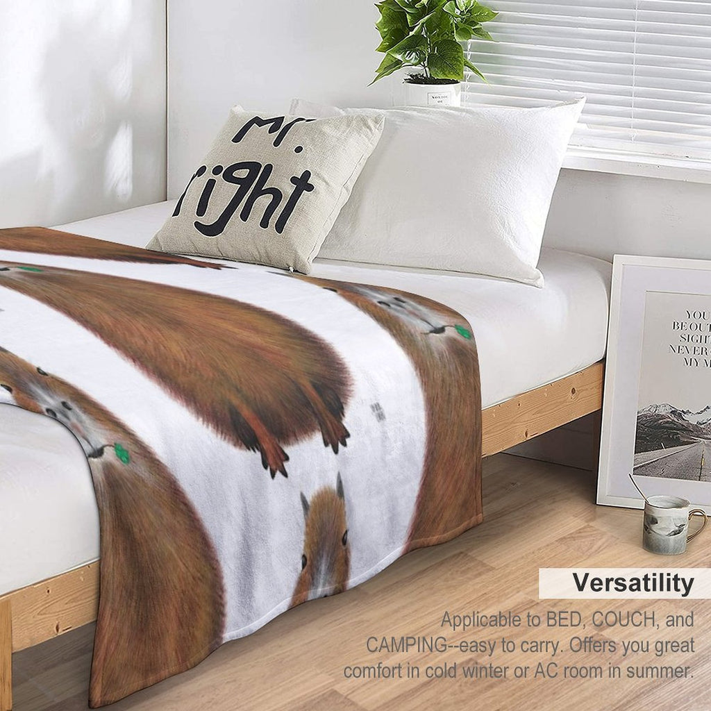 Capybara High Quality, Hand Made Illustration Comfort Throw Blanket