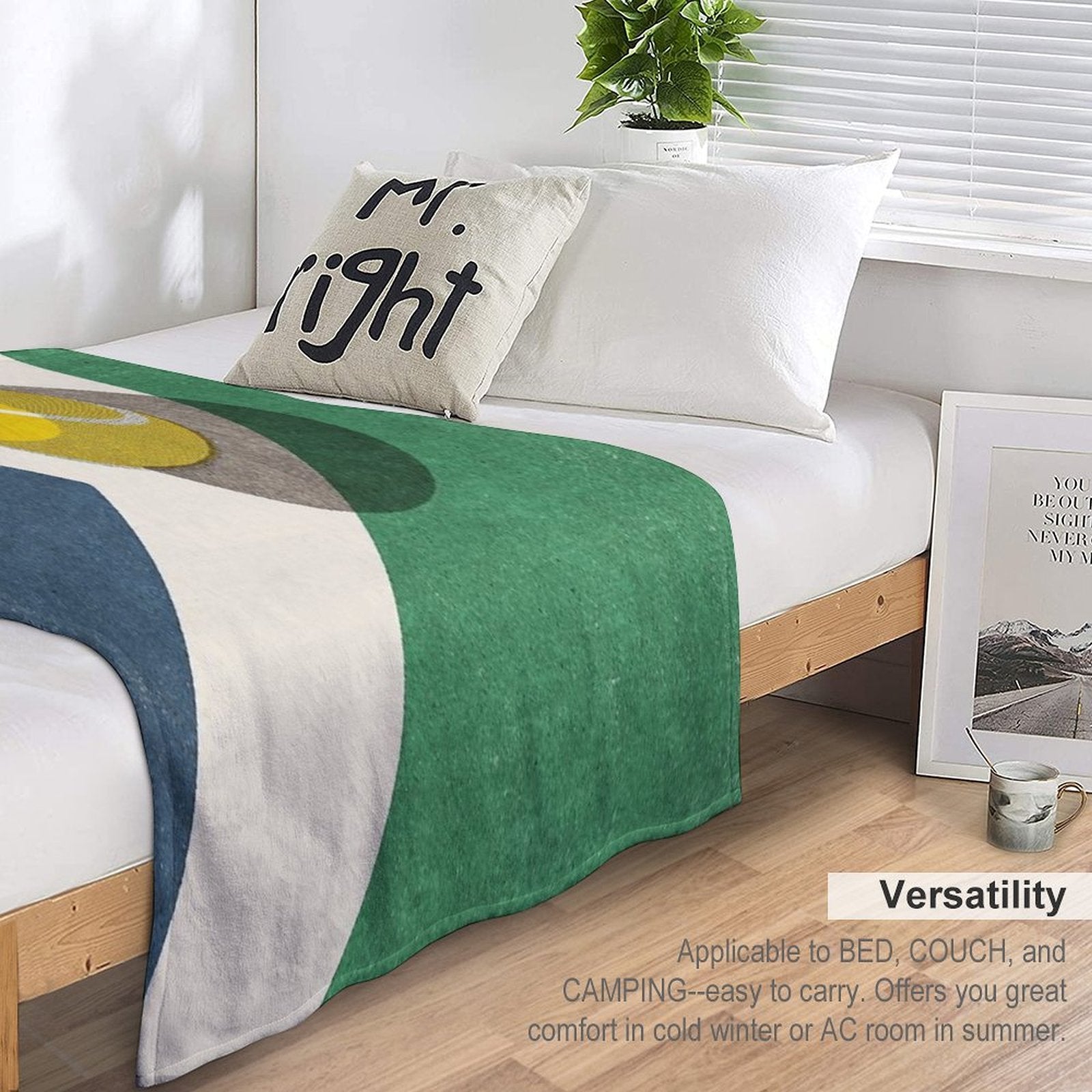 BALLS  Tennis (Hard Court) Versatility Throw Blanket