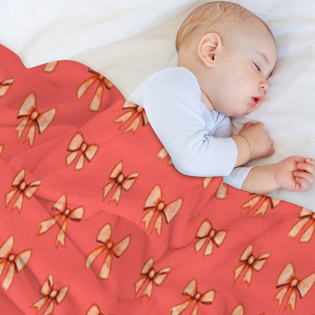 Bows That Don’t Come Undone. Soft Ribbons, Sweet Watercolor... And A Phrase with Attitude Knot Sorry. Because You Don’t Always Easy Care Throw Blanket