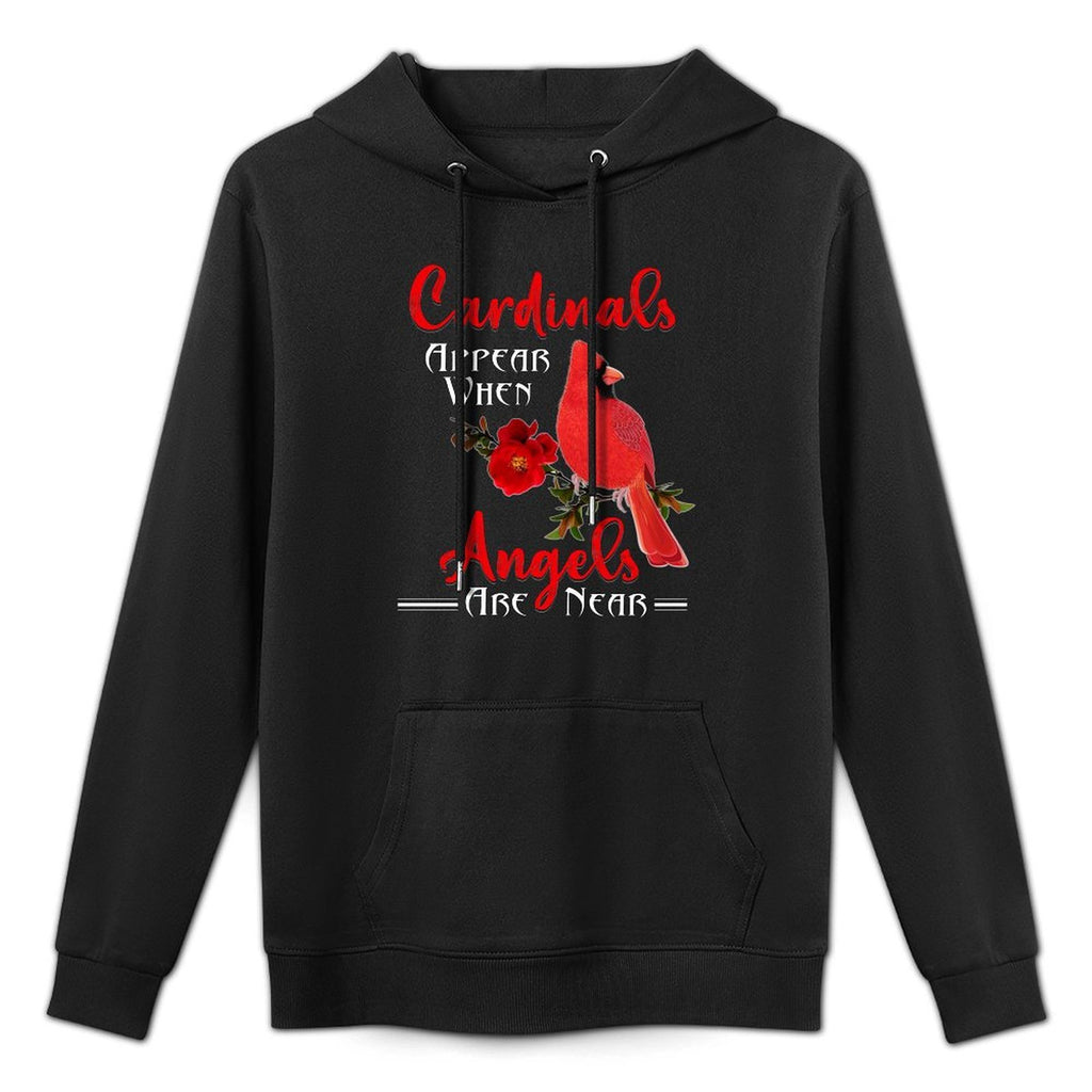 Cardinals Appear When Angels Are Near Machine Washable Hoodie